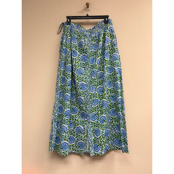 PINK CITY PRINTS Peacock Border Freya Skirt Size XS NWT Retail $215 Tuckernuck - Picture 5 of 6